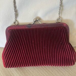 Rich burgundy crossbody bag Valerie Stevens -- great for prom